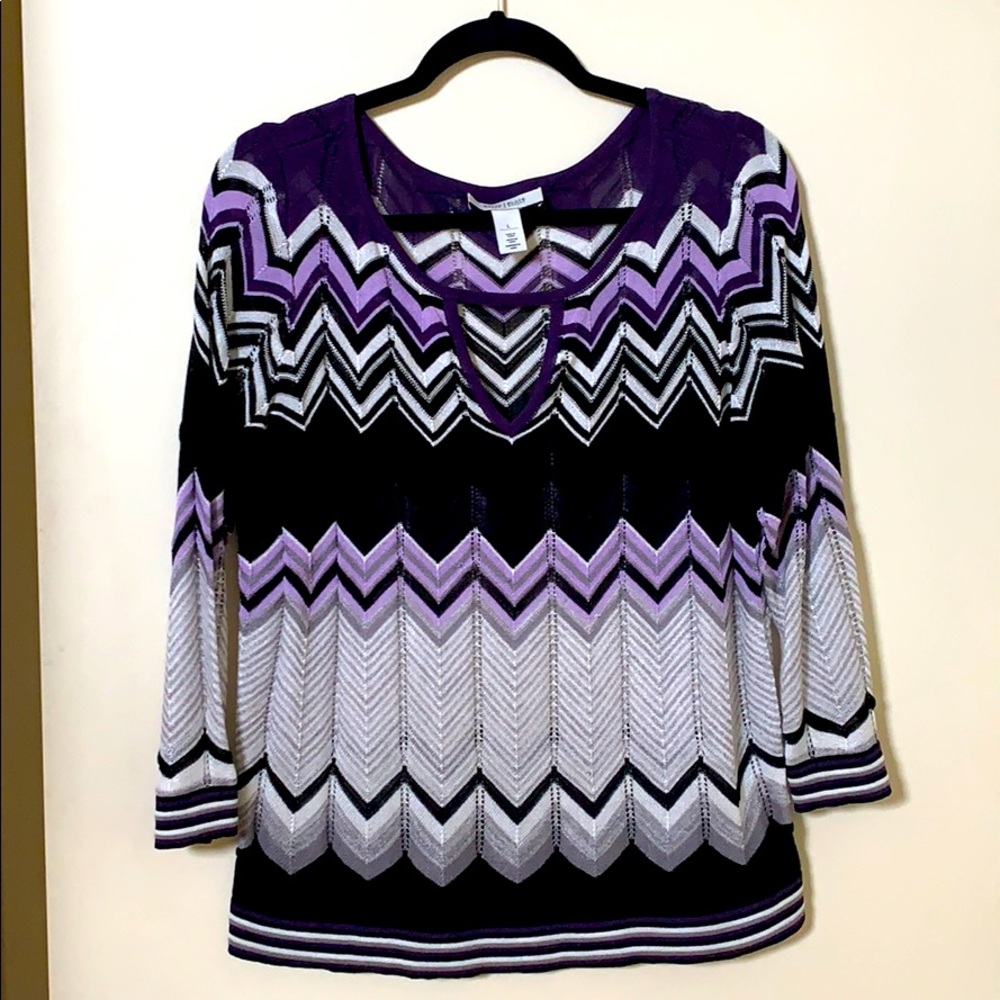White House Black Market purple sweater Size L